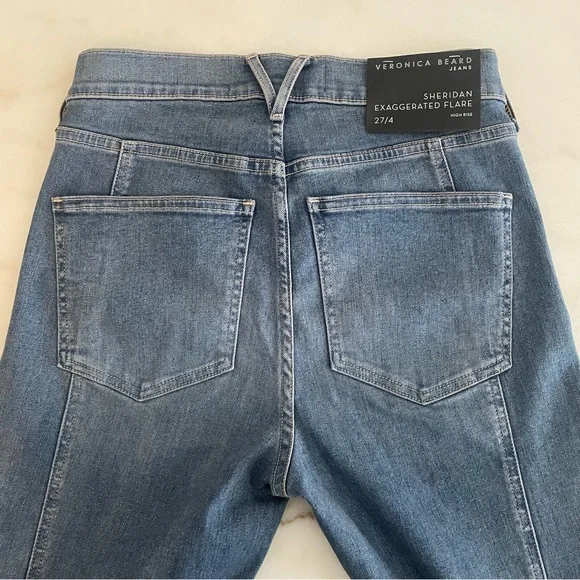 NWT Veronica Beard Women’s 27 Sheridan Exaggerated Flare High Rise Bell Bottom - Picture 12 of 12